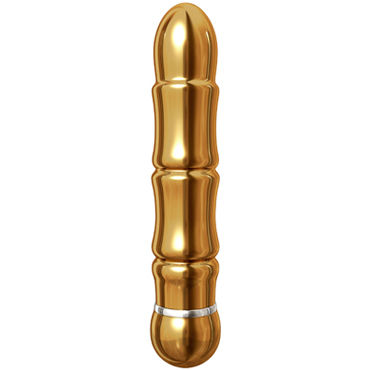 Pipedream Pure Aluminium Gold Medium - Эксклюзивный вибратор среднего размера - купить в секс шопе