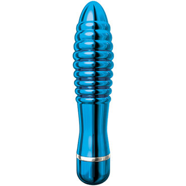 Pipedream Pure Aluminium Blue Large - Эксклюзивный вибратор большого размера - купить в секс шопе