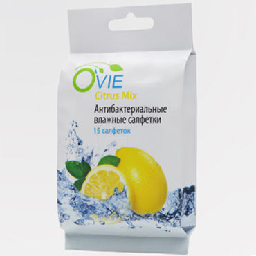 Ovie влажные салфетки, цитрус-микс, С антибактериальным эффектом