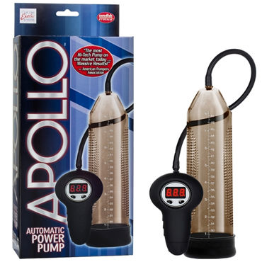California Exotic Apollo Power Pump, серый, Автоматическая мужская помпа