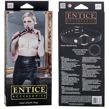 California Exotic Entice Open Mouth Gag - Кляп с резиновым кольцом - купить в секс шопе