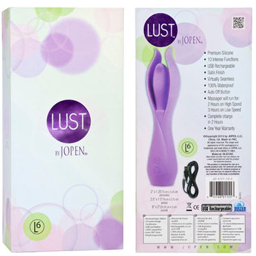 Jopen Lust L6, фиолетовый - Вибромассажер для стимуляции G-точки - купить в секс шопе