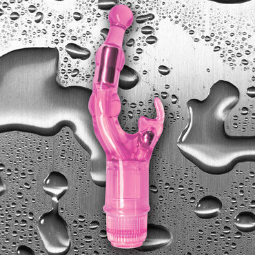 NS Novelties Jubilee, розовый - Вибромассажер со стимулятором клитора - купить в секс шопе