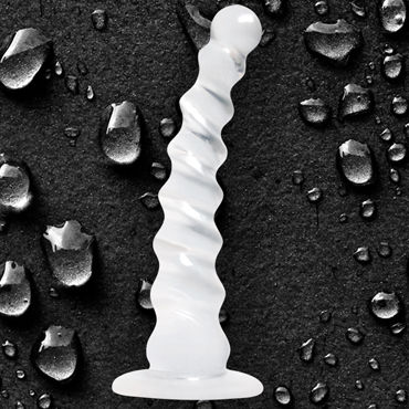 NS Novelties Jollipops, прозрачный - Рифленый анальный стимулятор - купить в секс шопе