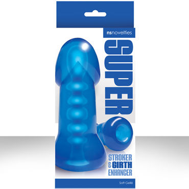 NS Novelties Super Stroker, голубой, Мастурбатор из супер нежного материала