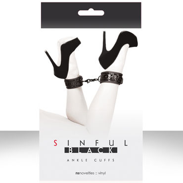 NS Novelties Sinful Ankle Cuffs, Наножники, соединенные цепью