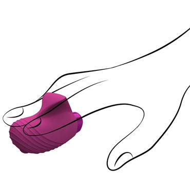 Jopen Key Aries, розовый, Мощная вибронасадка для пальцев и другие товары Jopen с фото