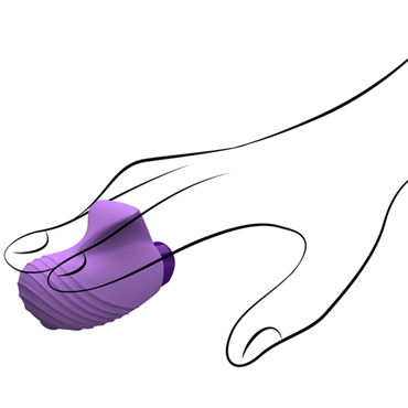 Jopen Key Aries, фиолетовый, Мощная вибронасадка для пальцев и другие товары Jopen с фото