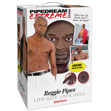 Pipedream Reggie Pipes, Страстный мулат с половым членом и анусом