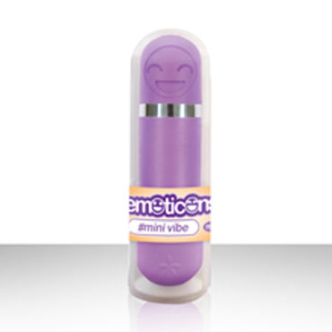 NS Novelties Emoticons Mini Vibe Bullet, фиолетовый, Вибропуля с забавной рожицей