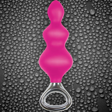 NS Novelties Jolie Platinum Plug, розовый - Эргономичная анальная елочка большого размера - купить в секс шопе