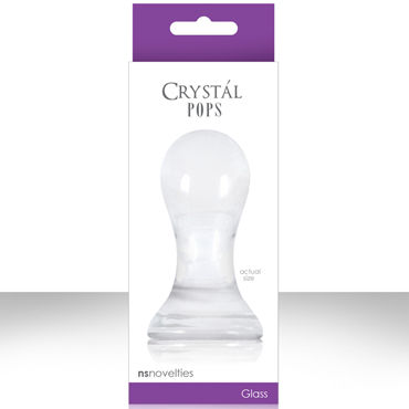 NS Novelties Crystal Pops, прозрачный, Стеклянная пробка большого размера
