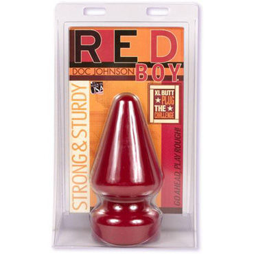 Doc Johnson Red Boy XL - Огромная анальная пробка - купить в секс шопе