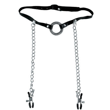 Pipedream O Ring Ball Gag & Nipple Clamps - фото, отзывы