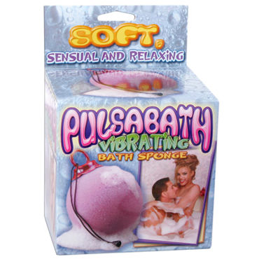 Pipedream Pulsa Bath Sponge-Purple, Вибро-губка для забав в ванной