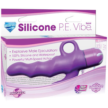 Pipedream Silicone P E фиолетовый, Изогнутый стимулятор простаты с вибрацией