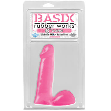 Pipedream Basix Rubber Works 15 см розовый - фото, отзывы