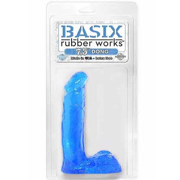 Pipedream Basix Rubber Works 19 см голубой - фото, отзывы