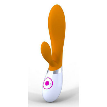 Rabbit Odeco 2, оранжевый - Вибратор с двумя мощными моторчиками - купить в секс шопе