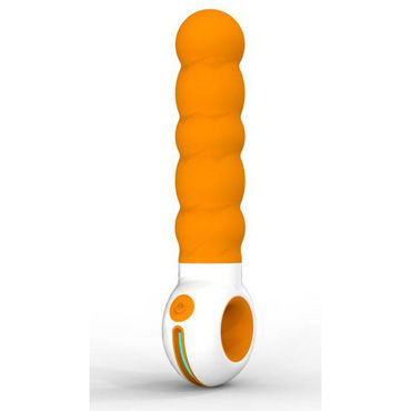 Odeco O-zone, оранжевый - Вибратор точки G необычной формы - купить в секс шопе