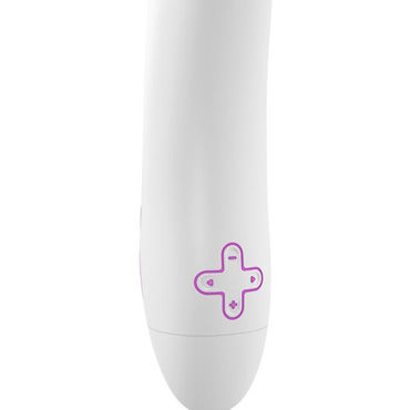 Ovo F7, бело-фиолетовый - Классический вибратор - купить в секс шопе