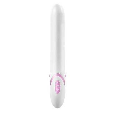 Ovo F8, бело-розовый - Классический вибратор - купить в секс шопе