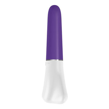 Ovo D1 Мини-вибратор, бело-фиолетовый - 6 скоростных режимов - купить в секс шопе
