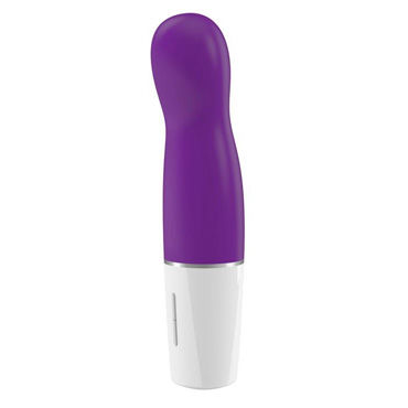 Ovo D3 Мини-вибратор, бело-фиолетовый - 7 режимов вибрации - купить в секс шопе