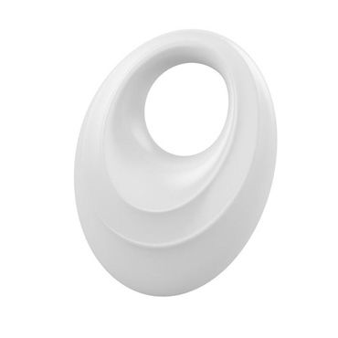 Ovo B5 Эрекционное кольцо, белое - С виброэлементом и клиторальным стимулятором - купить в секс шопе