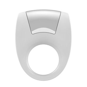 Ovo B8 Эрекционное кольцо, белое, С виброэлементом, стимулирующее клитор