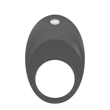 Ovo B7 Эрекционное кольцо, серое, С виброэлементом, стимулирующее клитор