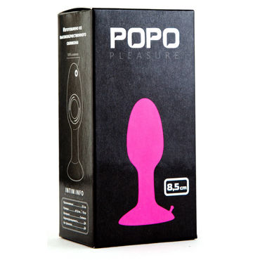 ToyFa Popo Pleasure Анальная втулка, 8см, Со стальным шариком внутри