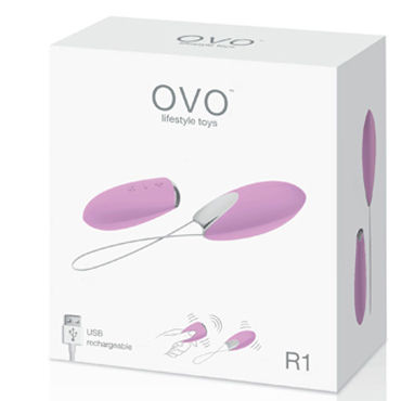 Ovo R1 Виброяйцо, розовое, На дистанционном управлении и другие товары Ovo с фото