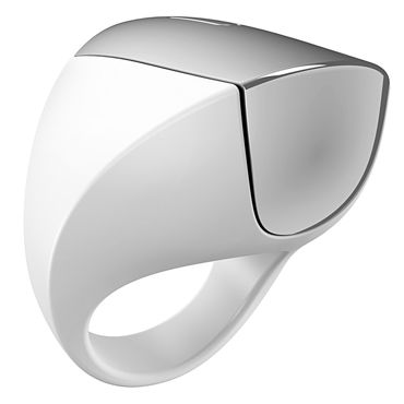 Ovo A1 Эрекционное кольцо, белое - подробные фото в секс шопе Condom-Shop