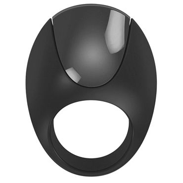 Ovo A1 Эрекционное кольцо, черное - С перезаряжаемым аккумулятором - купить в секс шопе