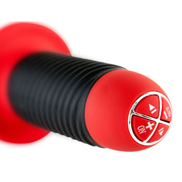 ToyFa Black&Red Анальный вибратор 15 см, черный - фото, отзывы