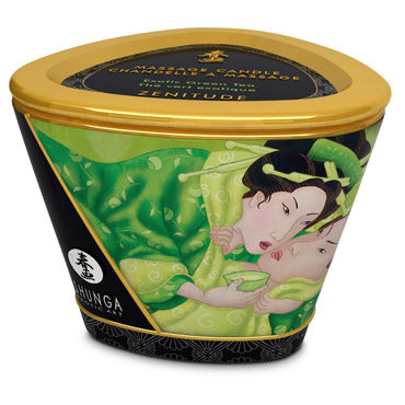Shunga Massage Candle Exotic Green Tea, 170мл - фото, отзывы