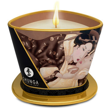 Shunga Massage Candle Intoxicating Chocolate, 170мл, Массажная свеча, пьянящий шоколад