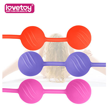 LoveToy Kegel Ball, фиолетовые - Цельные вагинальные шарики  - купить в секс шопе