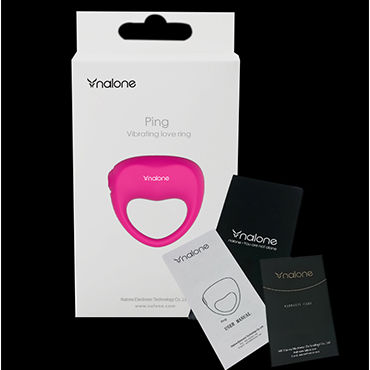 Nalone Ping, розовое - Эрекционное кольцо с вибрацией - купить в секс шопе