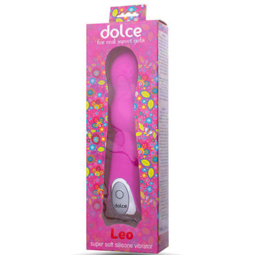Dolce Leo Bubblegum Pink - Дизайнерский водонепроницаемый вибратор - купить в секс шопе