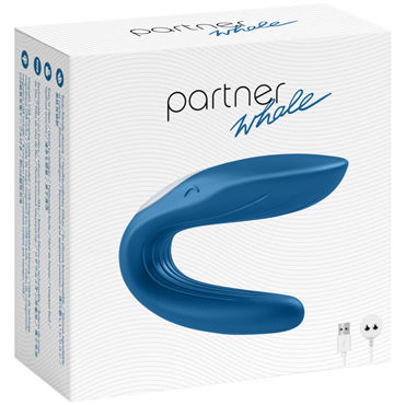 Satisfyer Partner Whale, синий, Многофункциональный стимулятор для пар