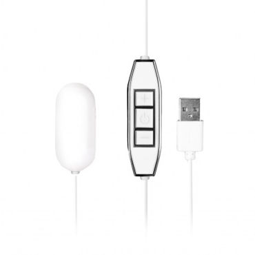NMC Powerful X USB Mini Vibrator, белое, Виброяйцо с USB-проводом