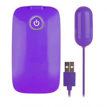 NMC Potent X USB To Orgasm, фиолетовое, Виброяйцо с USB-проводом
