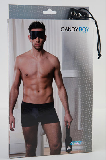 Candy Boy БДСМ Комплект - Трусы, повязка на глаза и шлепалка - купить в секс шопе