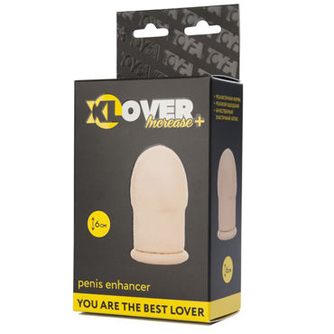 ToyFa Xlover Increase+, 6 см, Удлиняющая насадка на пенис