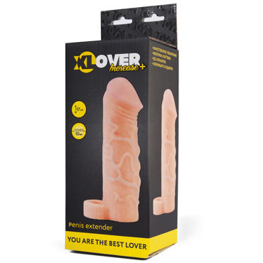ToyFa Xlover Increase+ , 17 см, Увеличивающая насадка на пенис
