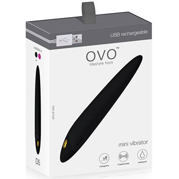 OVO D5 Mini Vibrator, черный — фото 1