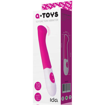 Toyfa A-toys Ida, розовый, Вибратор для стимуляции точки G