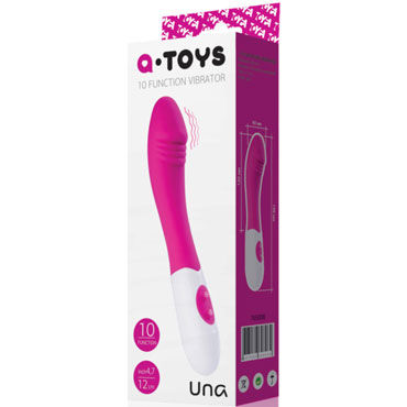 Toyfa A-toys Una, розовый, Вибратор для стимуляции точки G